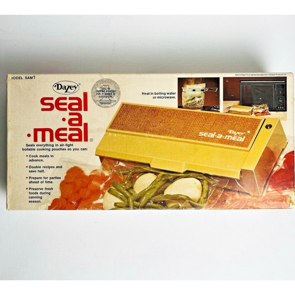 🇺🇸 Vintage Dazey Seal-A-Meal SAM-1 Heat Sealer 1970s NOS Tested‎ USA